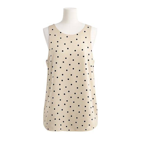 Ann Taylor Tops - Ann Taylor Polka Dot Sleeveless Tank Top - Size XL